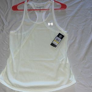 Under Armour white muscle shirt